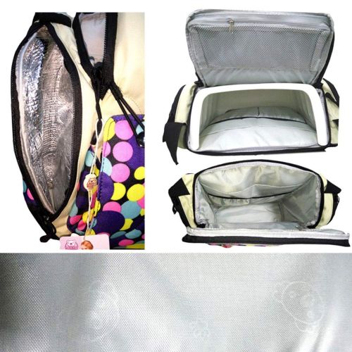  TMY highchairs Diaper Bag Baby Feeding Chair Booster Seat Portable Infant Seats Maternity Bag Newborn Nappy Bag Seat Baby Care (Color : Multi-Colored)