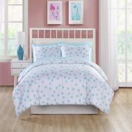 TN 5 Piece Girls White Turquoise Blue Mermaid Themed Comforter Twin Set, Under Water Pink Purple Mer Maid Bedding Magical Fish Jellyfish Coral Seaweed Scale Pattern, Reversible Pol