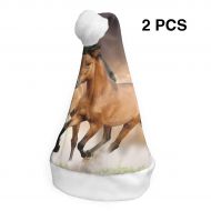 TNC2P Santa Hat Christmas Hat, Festive Holiday Accessories for Adults Teens Children