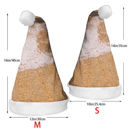  TNC2P Santa Hat Christmas Hat, Festive Holiday Accessories for Adults Teens Children