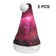 TNC2P Santa Hat Christmas Hat, Festive Holiday Accessories for Adults Teens Children