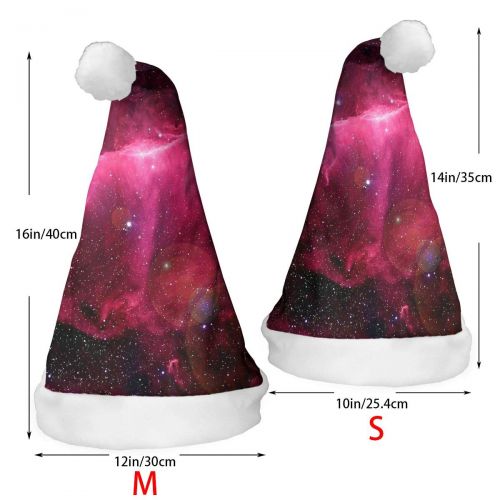  TNC2P Santa Hat Christmas Hat, Festive Holiday Accessories for Adults Teens Children