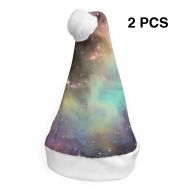 TNC2P Santa Hat Christmas Hat, Festive Holiday Accessories for Adults Teens Children