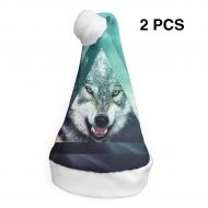 TNC2P Santa Hat Christmas Hat, Festive Holiday Accessories for Adults Teens Children