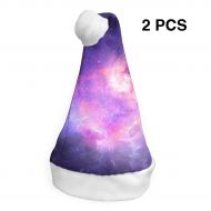 TNC2P Santa Hat Christmas Hat, Festive Holiday Accessories for Adults Teens Children