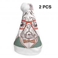 TNC2P Santa Hat Christmas Hat, Festive Holiday Accessories for Adults Teens Children