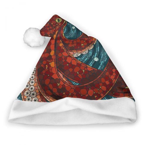  TNC2P Santa Hat Christmas Hat, Festive Holiday Accessories for Adults Teens Children