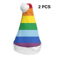 TNC2P Santa Hat Christmas Hat, Festive Holiday Accessories for Adults Teens Children