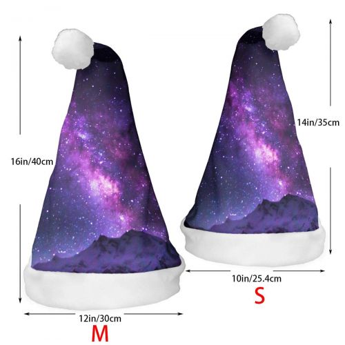  TNC2P Santa Hat Christmas Hat, Festive Holiday Accessories for Adults Teens Children