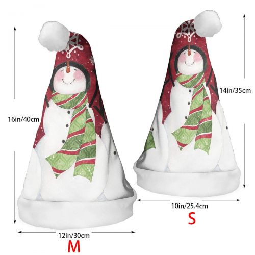  TNC2P Santa Hat Christmas Hat, Festive Holiday Accessories for Adults Teens Children