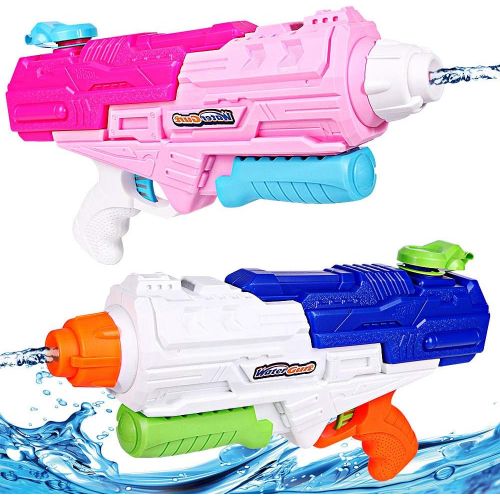  TNELTUEB 2 Pack Super Soaker Water Gun, 1200CC Blaster Water Guns 35 Ft Long Range Water Guns for Boys Girls Kids Adults Summer Pool Beach Water Toys
