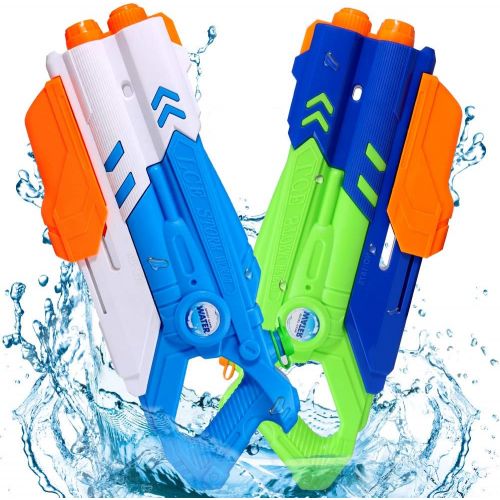  TNELTUEB Super Water Gun for Kids, 1200CC High Capacity Water Soaker Blaster Squirt Gun 35 Feet Long Range Fast Trigger Summer Toys for Adults Boys Girls Swimming Pools Party Outdoor Beach