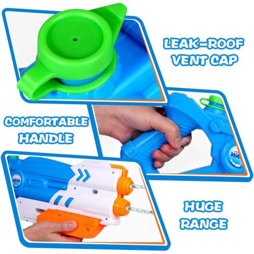  TNELTUEB Super Water Gun for Kids, 1200CC High Capacity Water Soaker Blaster Squirt Gun 35 Feet Long Range Fast Trigger Summer Toys for Adults Boys Girls Swimming Pools Party Outdoor Beach