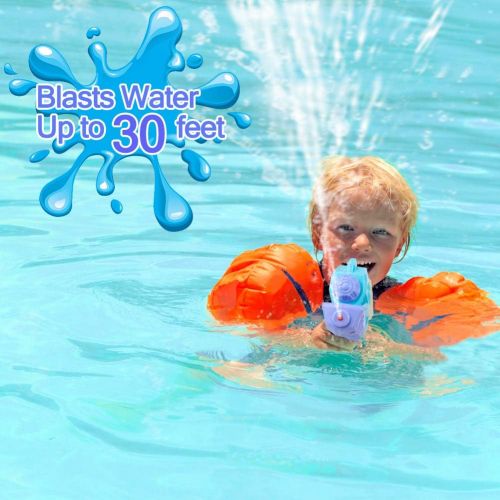  TNELTUEB Water Guns for Kids, 2 Pack Super Soaker Water Gun, Sprays 30 FT, 500CC Water Soaker Blaster Squirt Toy for Swimming Pool Beach Party Favor Shooter Fight Games
