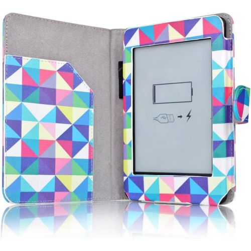  [아마존베스트]TNP Products Amazon Kindle Paperwhite Case Square Multi Color Diamond Shape-Slim Folio PU Leather Smart Cover Stand Amazon All-NewKindlePaperwhite(Both2012and2013 versions)Auto Sleep Wake Featu