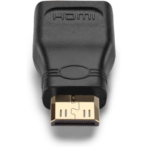  TNP Products TNP Mini HDMI to HDMI Adapter - High Speed HDMI Type C to Type A Male to Female M/F Port Socket Plug Jack Connector Converter Adaptor Supports 4K 4Kx2K Ultra HD UHD 1080P Full HD 3