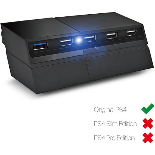  [아마존베스트]TNP Products PS4 USB Hub 5 Port USB 3.0 2.0 High Speed Expansion Hub Charger Controller Adapter Connector for Sony Playstation 4 PS4 Gaming Console [Playstation 4]