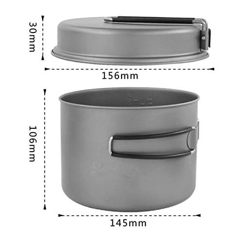  TOAKS Titanium 1600ml Pot with Pan