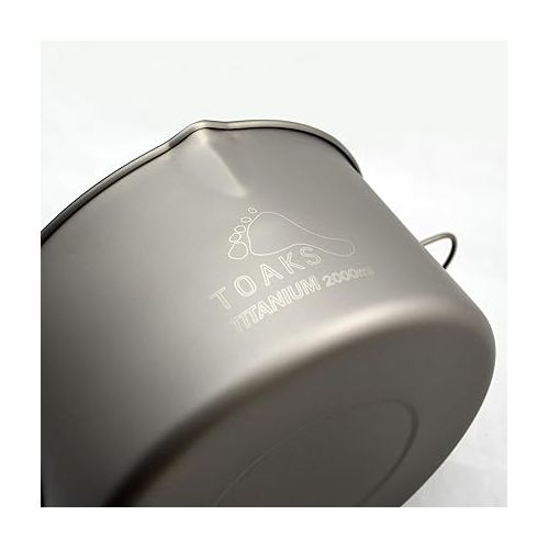  TOAKS Titanium 2000ml Pot with Bail Handle