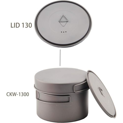  TOAKS LID Titanium Pot or Cup 80mm/90mm/115mm/130mm/145mm/170mm LID