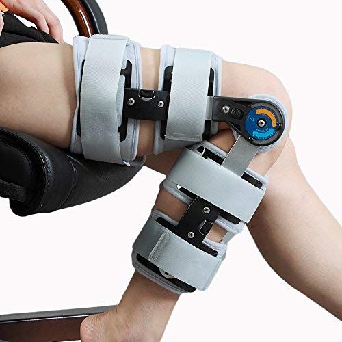  TODDOBRA Hinged Knee Patella Brace Support Stabilizer Pad Belt Band Strap Orthosis Splint Wrap Compression Sleeve Immobilizer Guard Protector ROM(range of motion) Adjustable Medical Orthope