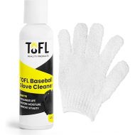 TOFL Baseball Glove Leather Cleaner | Glove Cleaner for All Types of Baseball Gloves & Softball Gloves, Baseball Mitts, Catchers Glove and Other Leather Sports Equipment | 4.0 oz. Bottle