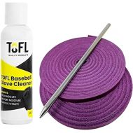 TOFL Baseball Glove Lacing kit Magenta and Baseball Glove Cleaner Bundle