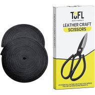 TOLF Baseball Or Softball Glove Lacing and A Pair of Heavy-Duty Leathercraft Scissors, Baseball Mitt Repair