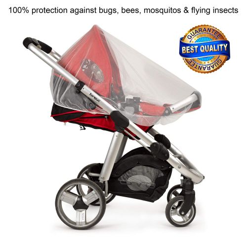  TOHAR BABY Baby Mosquito NET for Stroller and Car Seat - Carriers, Cover, Cradles, beds. Fits Most Pack n Plays, Net Cover for Cribs, Bassinets & Playpens Mosquito Repellent,Insect Netting, 2