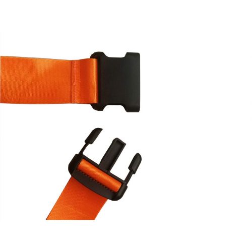  TOKATA Kids Car Seat Travel Belt Luggage Strap to Convert CarSeat and Luggage Suitcase into an Airport Car Seat Stroller & Carrier(Orange)