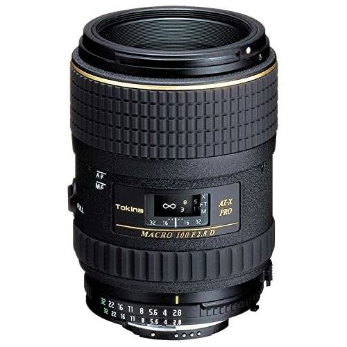  Tokina AT-X 100mm f2.8 PRO D Macro Lens for Nikon Auto Focus Digital and Film Cameras - Fixed