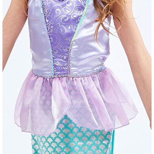  TOKYO-T Ariel Costume for Kids Little Mermaid Princess Dress up with Tiara