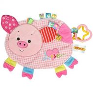 TOLOLO Cartoon Animals Plush Toys Baby Sleeping Toys Newborn Children to Appease Towel Cloth Can Bite (Piggy)
