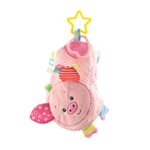  TOLOLO Cartoon Animals Plush Toys Baby Sleeping Toys Newborn Children to Appease Towel Cloth Can Bite (Piggy)