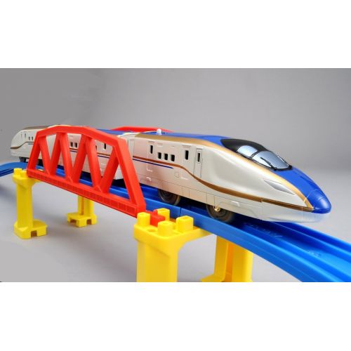  Tomica Pla E7 system Hokuriku Shinkansen shine solid rail set