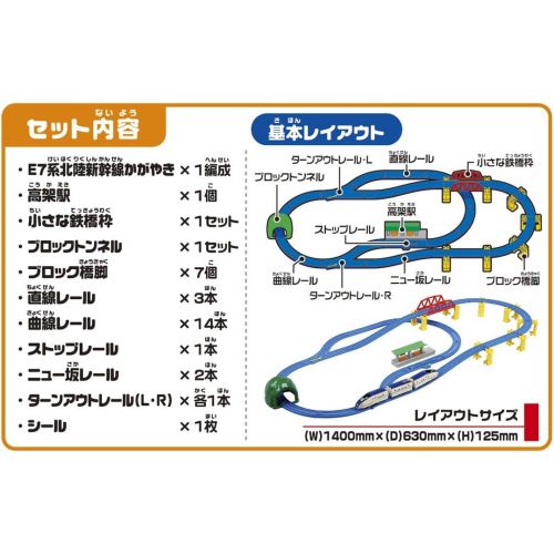  Tomica Pla E7 system Hokuriku Shinkansen shine solid rail set