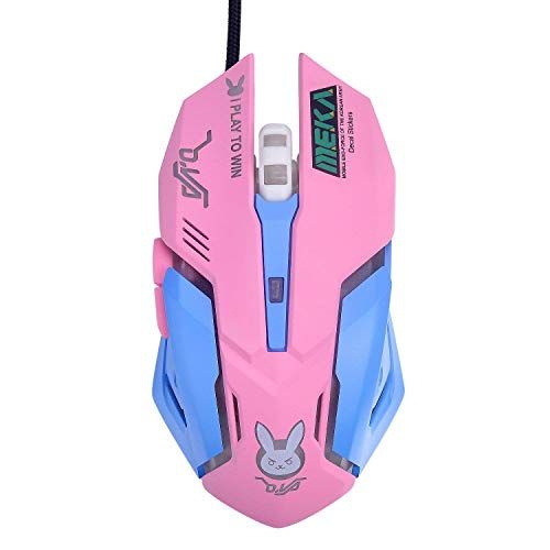  TOMLFF OW Mouse Breathing LED Backlit Gaming Mouse D.VA Genji Reaper Wired USB Computer Mouse for PC& Mac E-sports Gamers