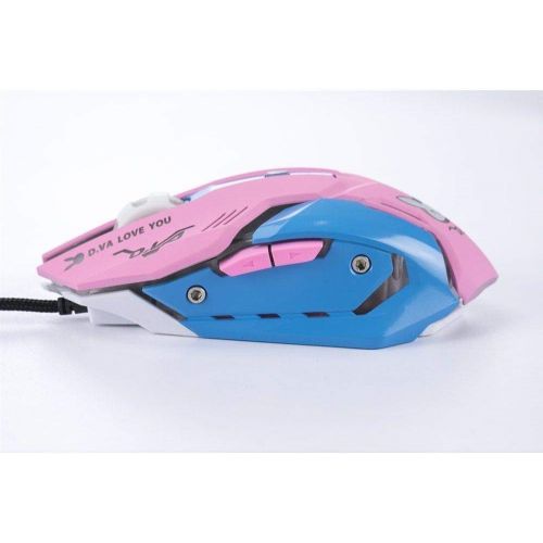  TOMLFF OW Mouse Breathing LED Backlit Gaming Mouse D.VA Genji Reaper Wired USB Computer Mouse for PC& Mac E-sports Gamers