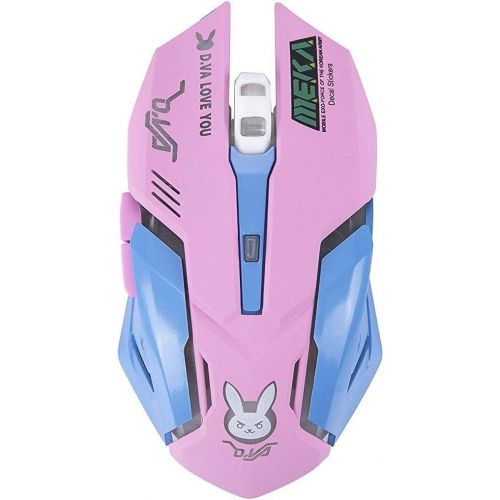  TOMLFF OW Mouse Breathing LED Backlit Gaming Mouse D.VA Genji Reaper Wired USB Computer Mouse for PC& Mac E-sports Gamers