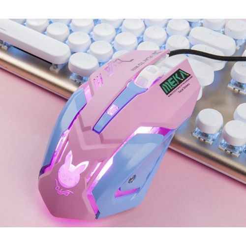  TOMLFF OW Mouse Breathing LED Backlit Gaming Mouse D.VA Genji Reaper Wired USB Computer Mouse for PC& Mac E-sports Gamers