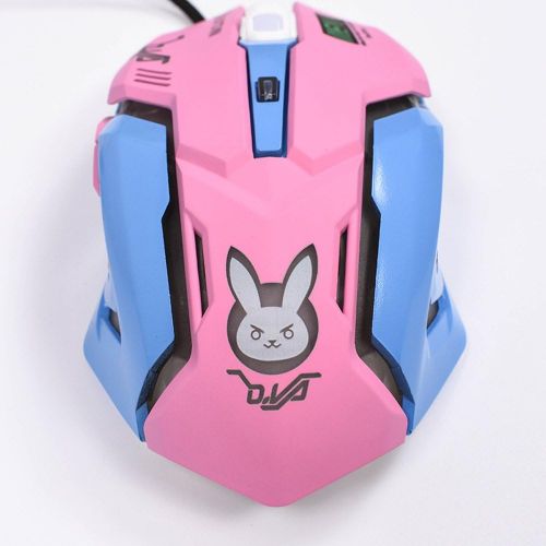  TOMLFF OW Mouse Breathing LED Backlit Gaming Mouse D.VA Genji Reaper Wired USB Computer Mouse for PC& Mac E-sports Gamers