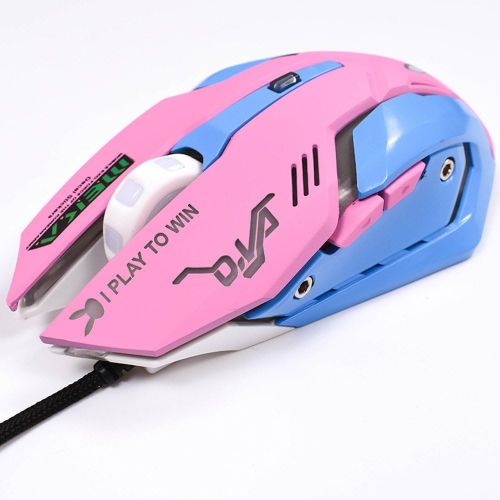  TOMLFF OW Mouse Breathing LED Backlit Gaming Mouse D.VA Genji Reaper Wired USB Computer Mouse for PC& Mac E-sports Gamers