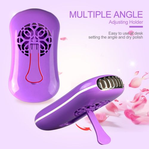  TOMNEW Eyelashes Dryer Fan Mini Portable USB Rechargeable Electric Bladeless Handheld Air...