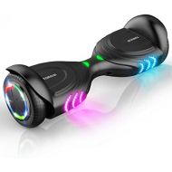 TOMOLOO Music-Rhythmed Hoverboard for Kids and Adult Two-Wheel Self-Balancing Scooter- UL2272 Certificated with Music Speaker- Colorful RGB LED Light