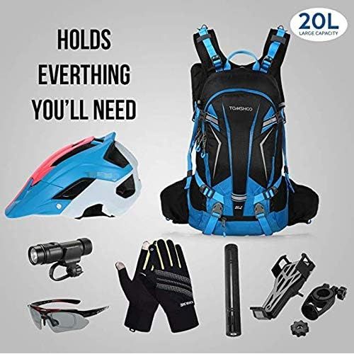  [아마존 핫딜] [아마존핫딜]TOMSHOO Fahrradrucksack 20L/30L, Outdoor Rucksack Multifunktionaler Wanderrucksack Skirucksack fuer Radfahren Reiten Bergsteigen mit Regenschutzkappe und Helmabdeckung