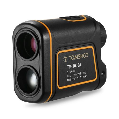  TOMSHOO Golf Rangefinder Waterproof Laser Hunting Range Finder for Measuring Distance Speed - 600M1000M