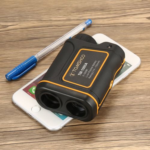  TOMSHOO Golf Rangefinder Waterproof Laser Hunting Range Finder for Measuring Distance Speed - 600M1000M