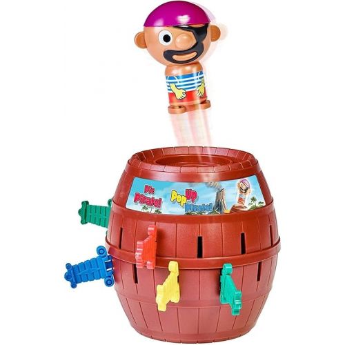  TOMY Pop Up Pirate - Family Game Night Board Game for Kids Ages 4 and Up - Includes 1 Barrel, 1 Pirate, 24 Swords