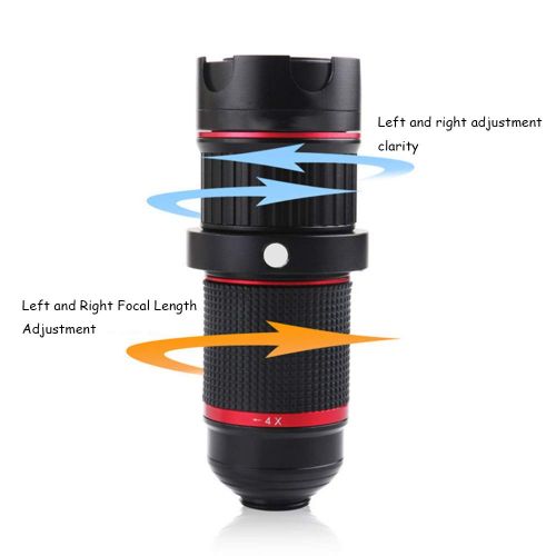  TONGTONG Cell Phone Camera Lens,Phone Photography Kit Long Focus High Definition External Photo Lens Universal 4-12 Zoom Mobile Telescope Lens for Smartphone