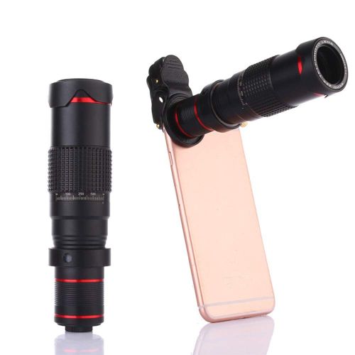  TONGTONG Cell Phone Camera Lens,22X High Definition Telescope Wide-Angle Micro-Range Set Portable Photo Camera Artifact Telephoto Lens Tripod for Smartphone